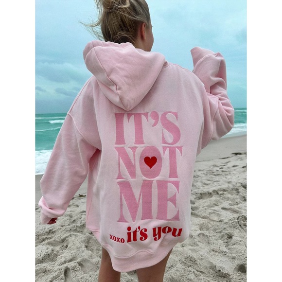 It's Not Me It's You - Light Pink Hoodie - Picture 1 of 3